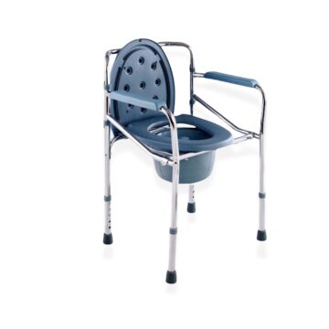 foldable bedside commode chair